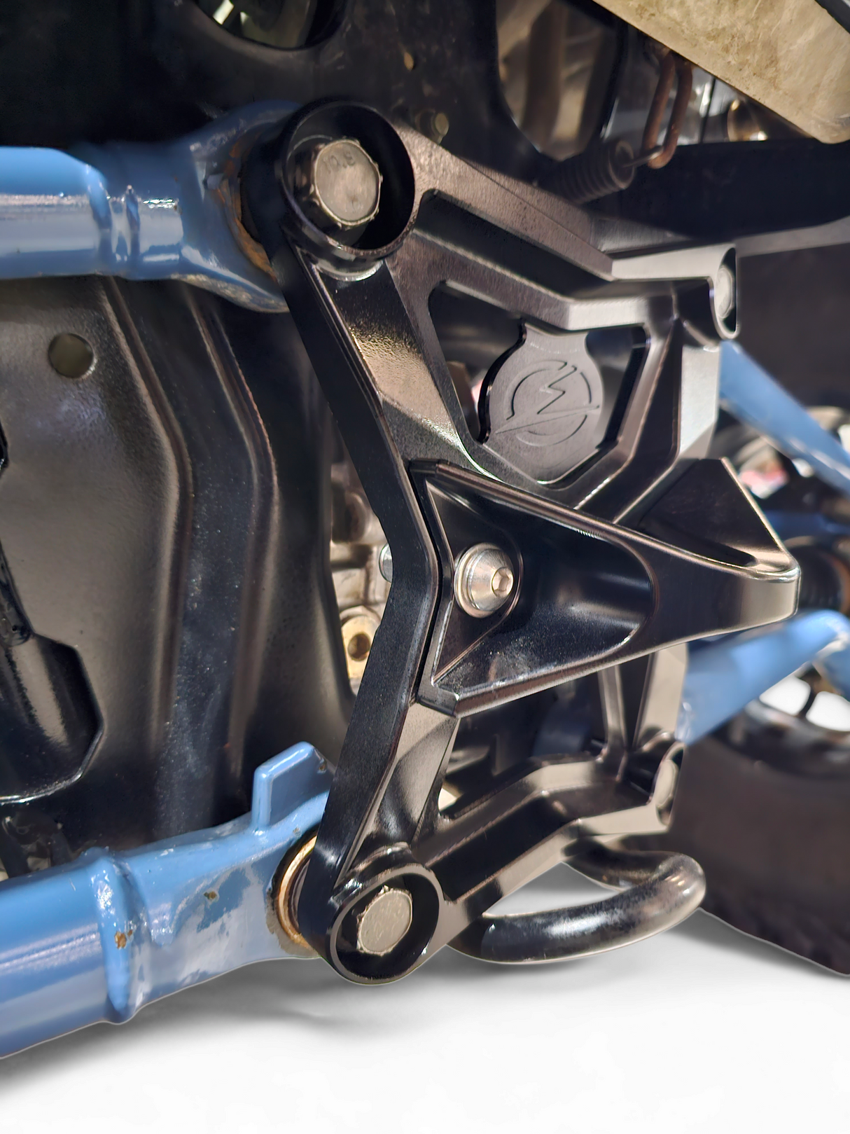 2020-2024 Polaris RZR Pro XP Radius Rod Plate with Tow Hook Black www.elektricoffroad.com