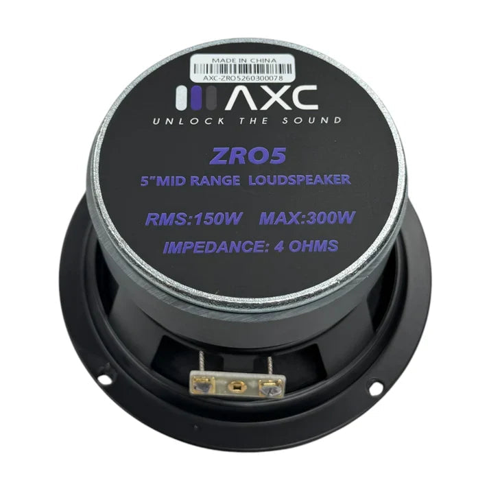 Audio Xtreme Code AXC-ZRO5 | 5.25" 150W RMS Midrange Speaker (Single) Audio Xtreme Code