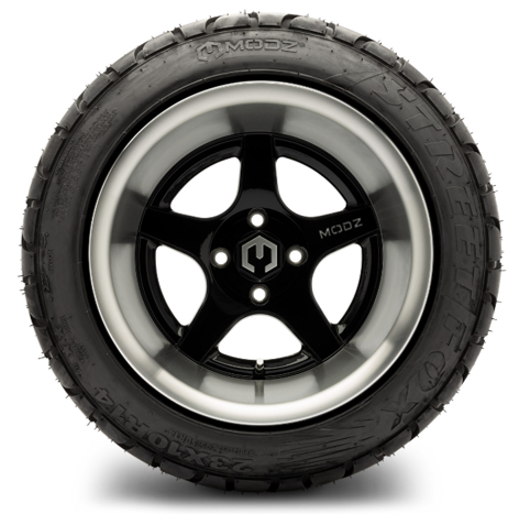 Modz Maverick 14X10 Machined Black with Street Fox 23X10-14