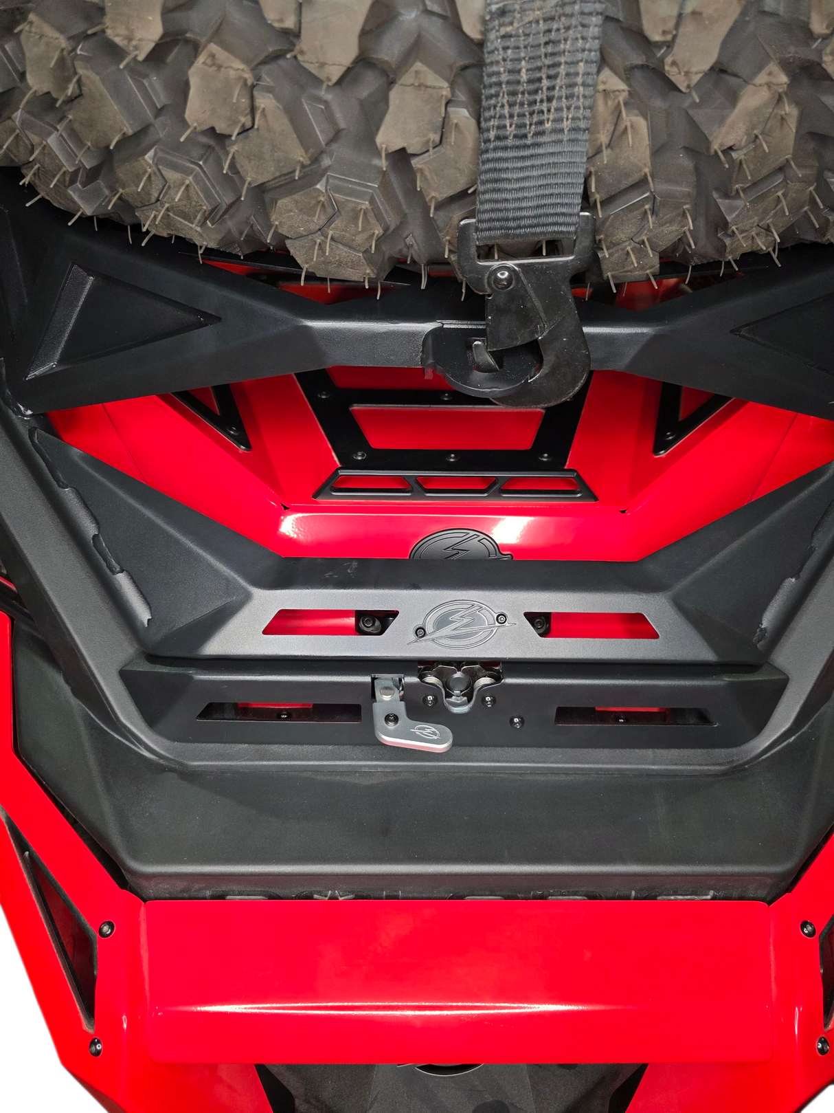 2020+ Polaris RZR Pro XP, 2022+ Pro R/Turbo R, 2025+ Pro R/Pro S Tire Rack www.elektricoffroad.com