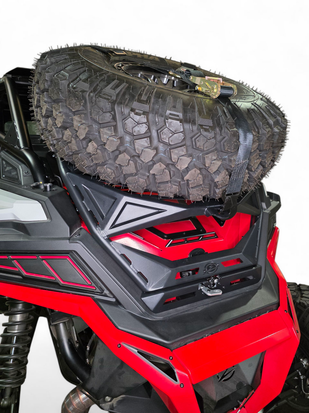 2020+ Polaris RZR Pro XP, 2022+ Pro R/Turbo R, 2025+ Pro R/Pro S Tire Rack www.elektricoffroad.com