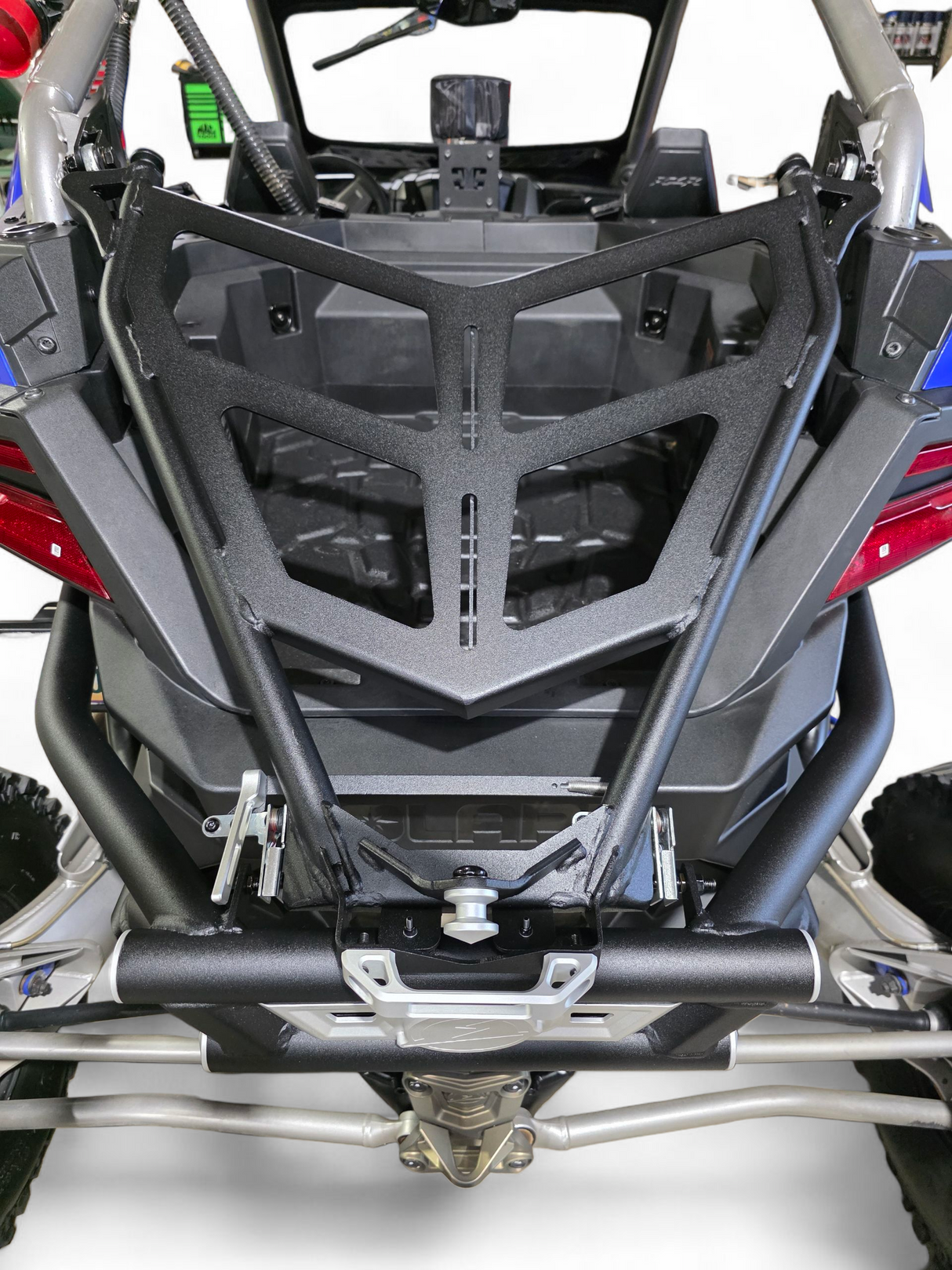 2022+ Polaris RZR Pro R Amp Rear Tire Rack Rear Bumper Combo www.elektricoffroad.com