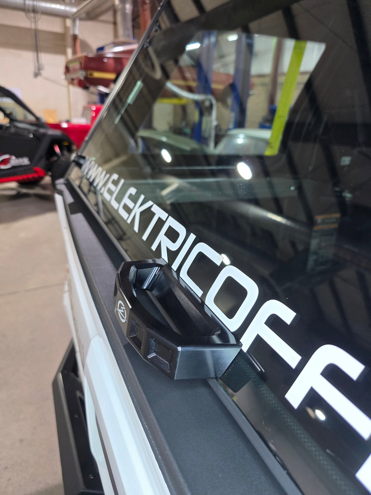 2024+ Polaris Xpedition Rear Glass Handle (Anodized Black) www.elektricoffroad.com