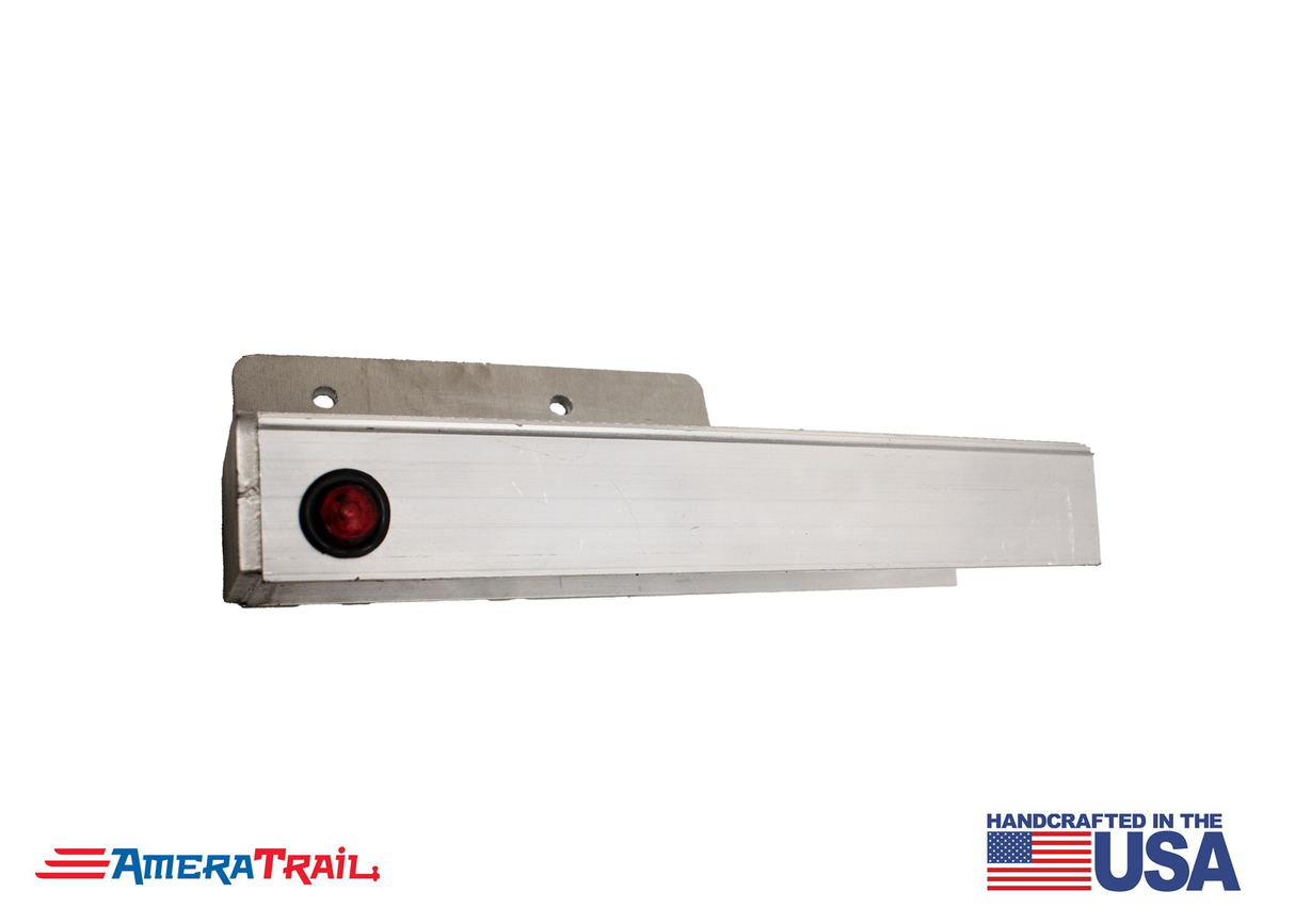 15" Channel Step, PORT REAR w/ Fender Support & LED Marker Light - Includes SS Attaching Hardware"