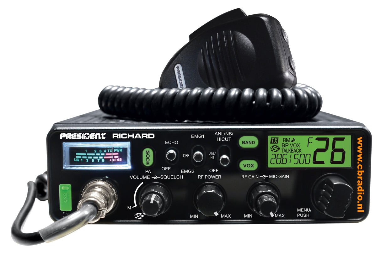 President Richard II 10 Meter Radio AM/FM OEM Truck Size Chassis President