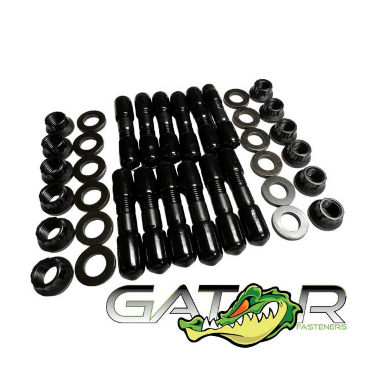 1994-2023 Cummins 5.9L/6.7L Gator Fasteners HD Exhaust Manifold Stud Kit - Black Oxide (EMSK5967C-BLK)