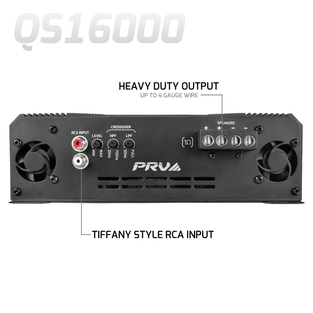 PRV QS16000 1 Ohm Amplifier PRV Audio