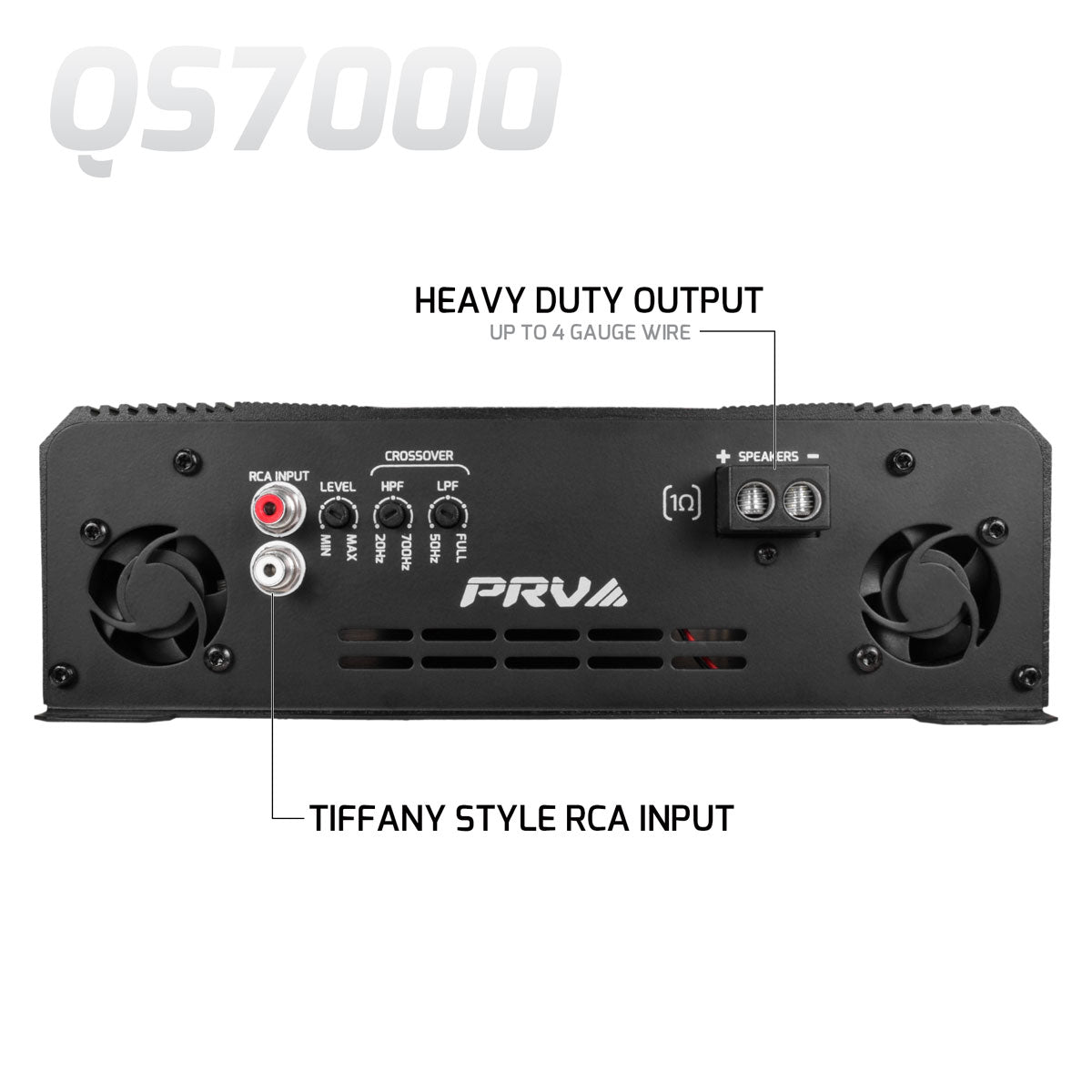 PRV QS7000 1 Ohm Amplifier PRV Audio