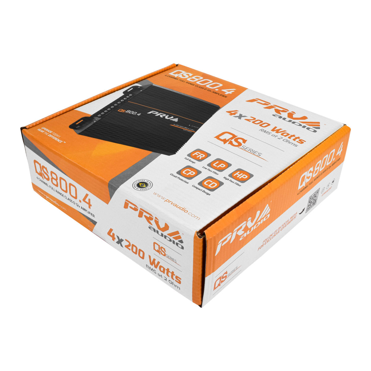 PRV AUDIO QS800.4 2 Ohm 4 CHANNEL FULL RANGE AMPLIFIER