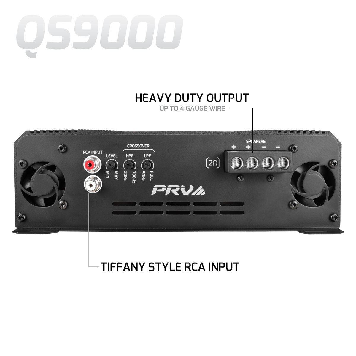 PRV Audio QS9000 2 Ohm 1 Channel Full Range Amplifier