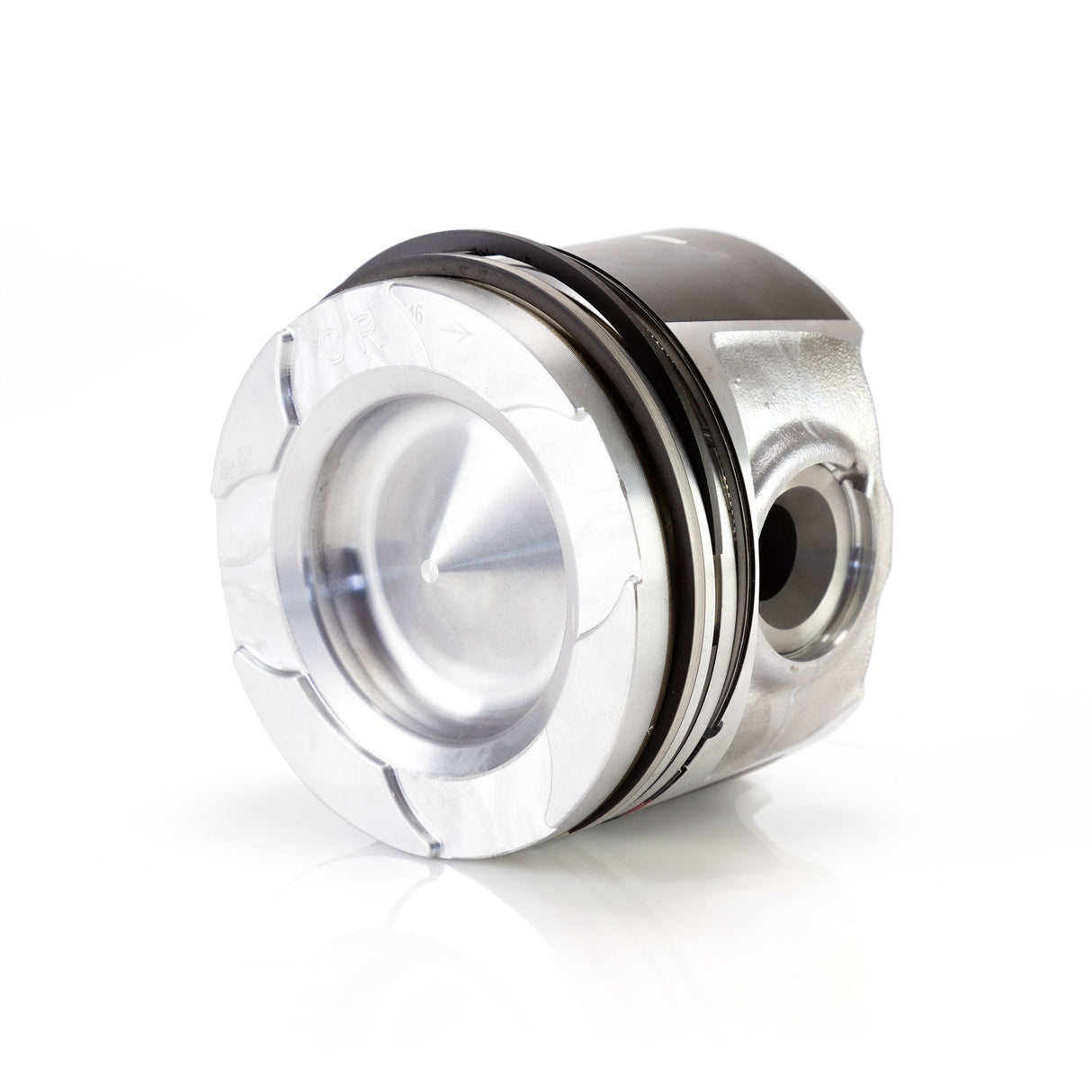 Mahle 6.7L Power Stroke 35MM Wrist Pin 17+MY Flycut and De-Lipped Single Piston Kit With Rings