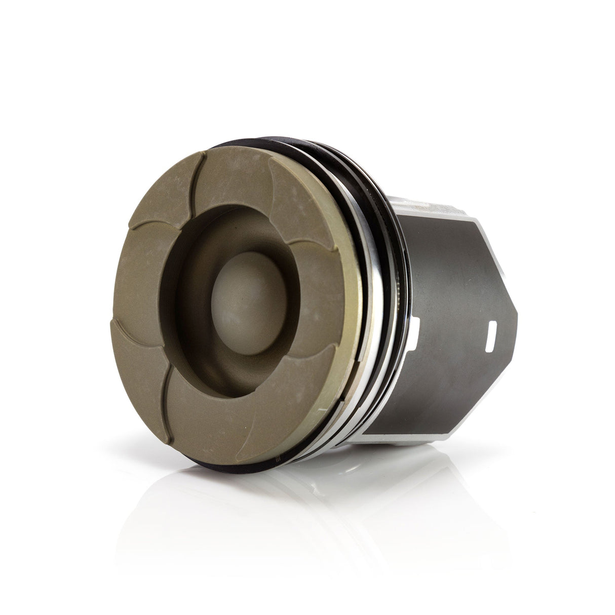 MAHLE 7.3L Ceramic Coated, .080" Fly Cut Piston With Rings 1994-2003 Ford/Navistar Power Stroke Diesel V8 7.3L