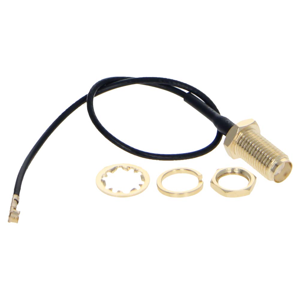 RF1.37 IPEX 1.0 to SMA Female Connector WiFi Pigtail Cable 0.15M Long Power Adapter Cable TekShack