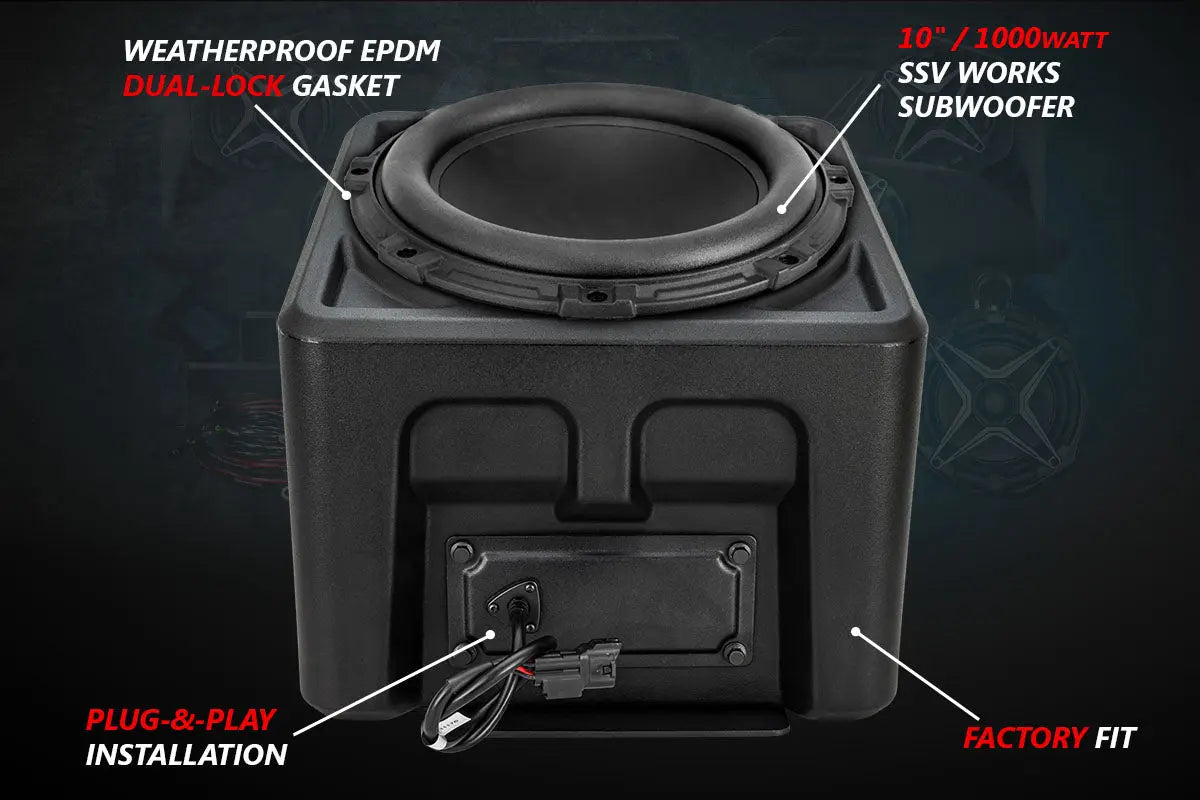 2018-2024 Polaris Ranger XP1000 V-Spec 5-Speaker Audio System for Ride Command SSV Works