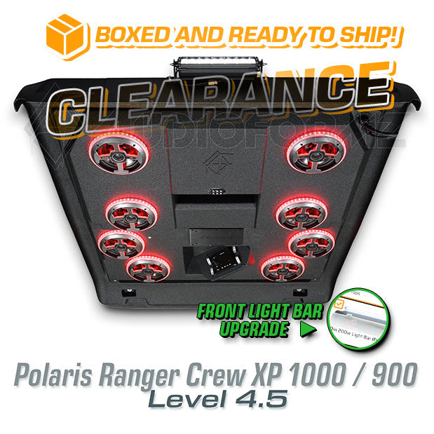 2013+ Polaris Ranger Crew XP 1000 / 900 LEVEL 4.5 Stereo Top with Light Bar (4-Door) Polaris
