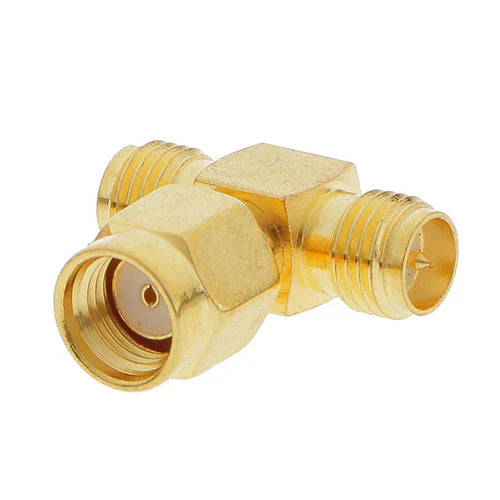 RP-SMA Male T Splitter to 2 RP SMA Female TekShack