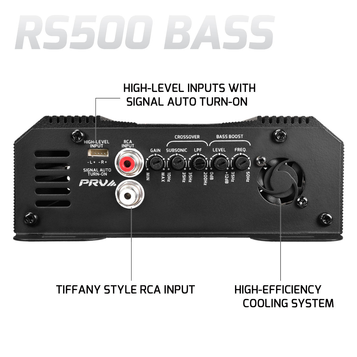 PRV RS500 BASS 1 Ohm Amplifier PRV Audio