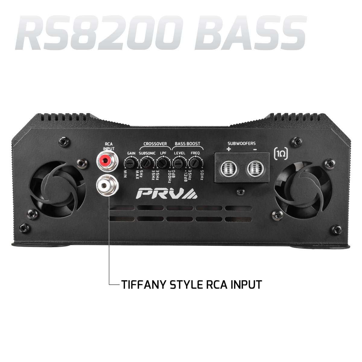 RS8200 BASS 1 Ohm | 1 Channel Monoblock Amplifier PRV