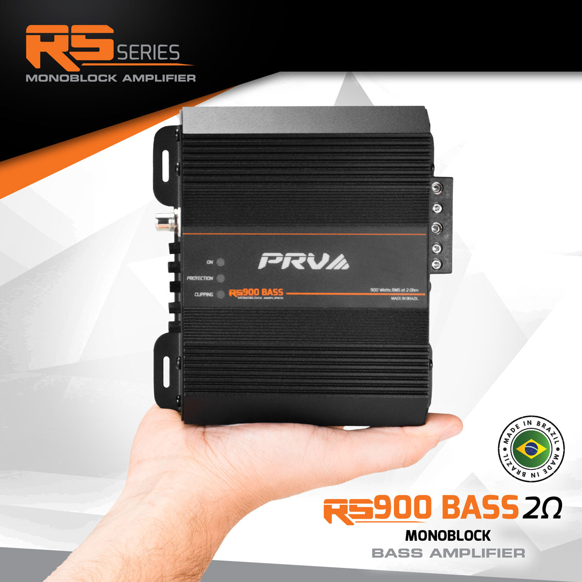 RS900 BASS 2 Ohm - 1 Channel Monoblock Amplifier PRV