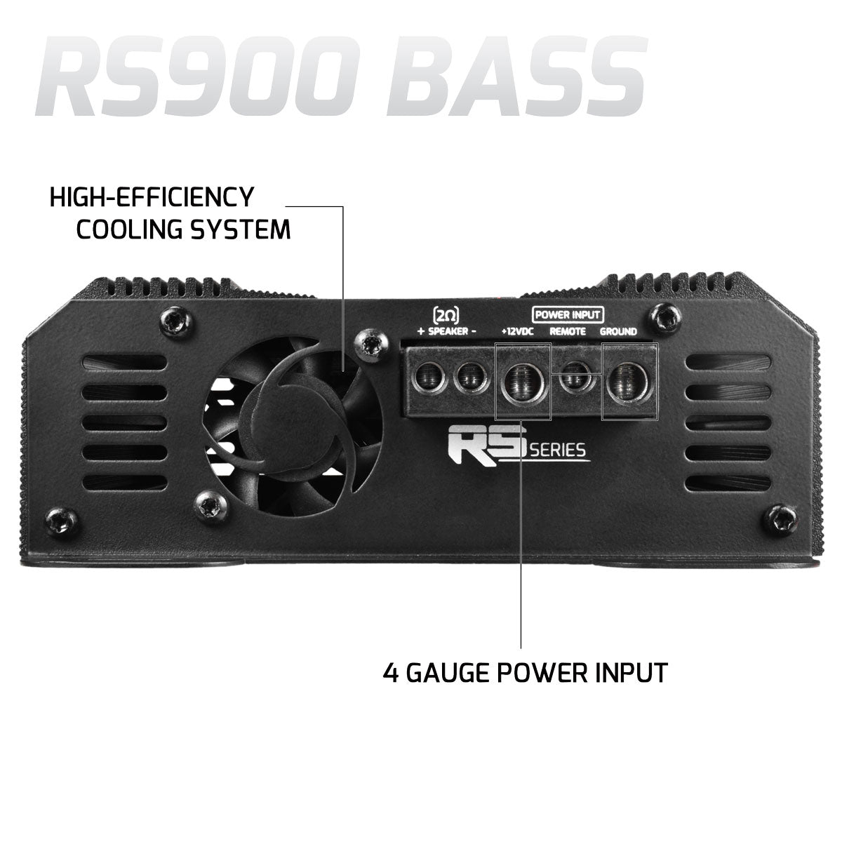 RS900 BASS 2 Ohm - 1 Channel Monoblock Amplifier PRV