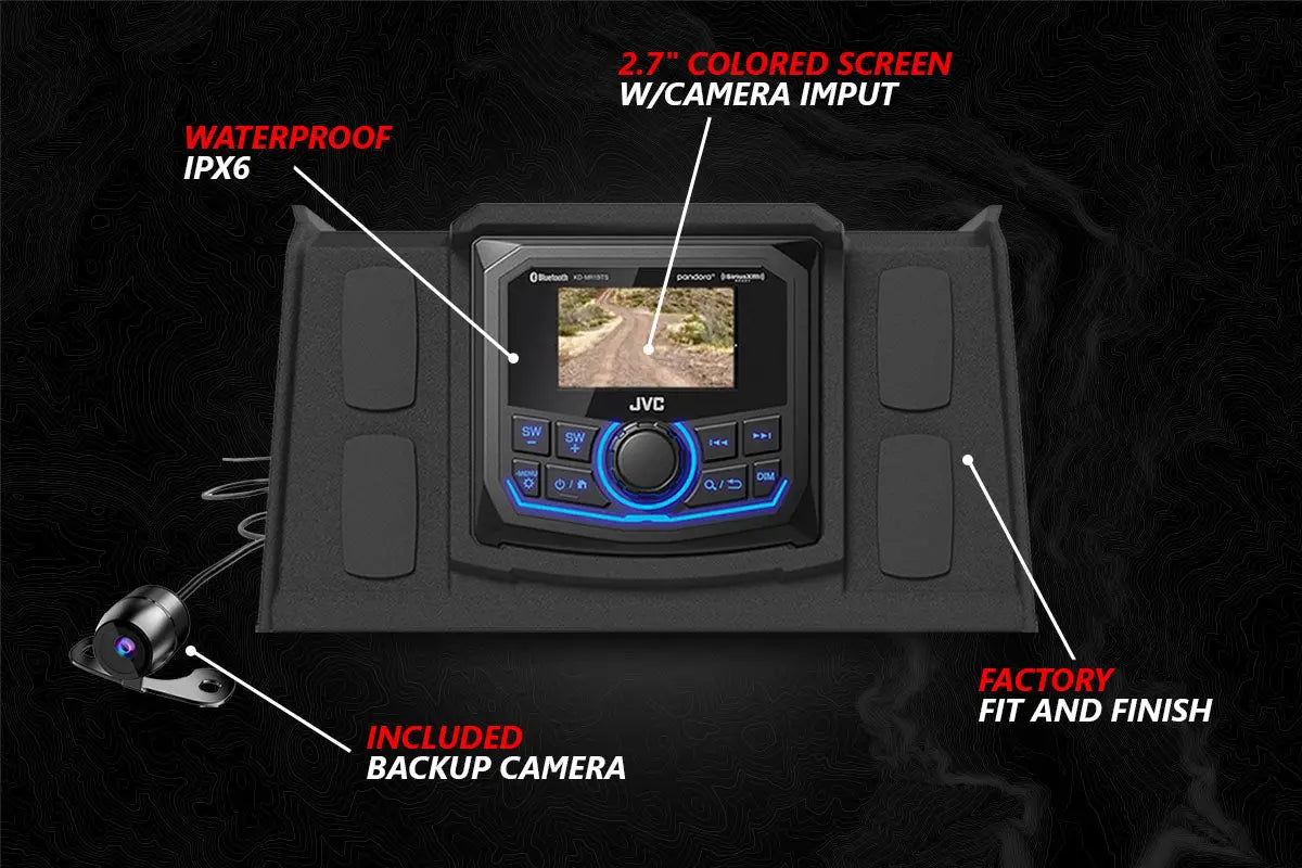 2014-2023 Polaris RZR V-Spec 5-Speaker Plug-&-Play Kit with JVC SSV Works