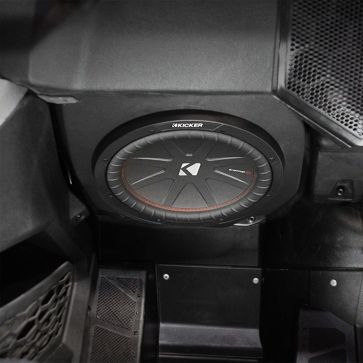 2020-2024 Polaris® RZR Pro Under-Dash 10" Sealed Subwoofer Add-On for Ride Command SSV Works / Kicker