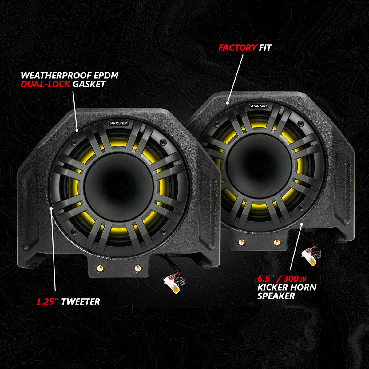 2020-2024 Polaris® RZR PRO Series Phase-6 K-Spec 5-Speaker 1400watt System w/JVC