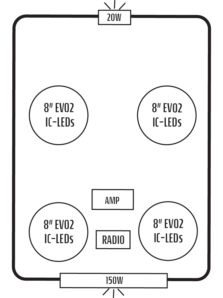 2018+ Polaris RZR Turbo S 4 Stereo Tops (4-Seat) Polaris