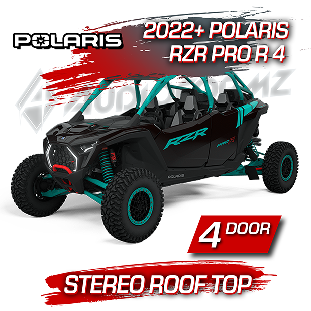 2022+ Polaris RZR Pro R 4 Stereo Tops (4-Seat) Polaris