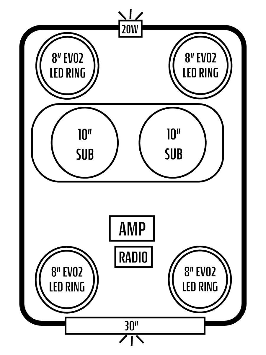 2025+ Polaris RZR Pro S 4 Stereo Tops (4-Seat)