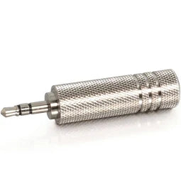 RadioShack Silver 3.5mm Male to 6.35mm Female Stereo Audio Adapter TekShack