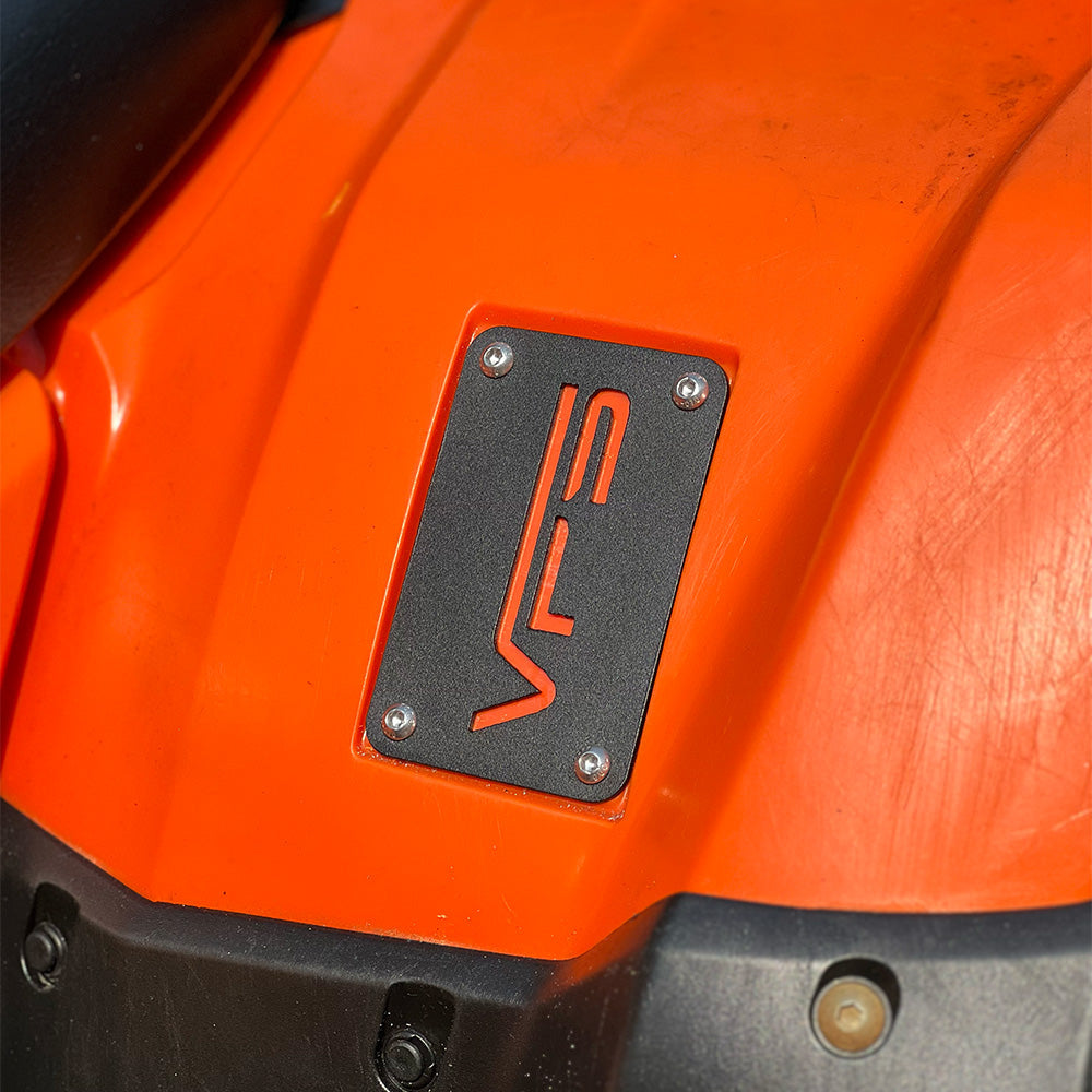 Rear Fender Warning Label Plate for 2014+ Honda Rancher, Foreman, Rubicon Vessel Powersports