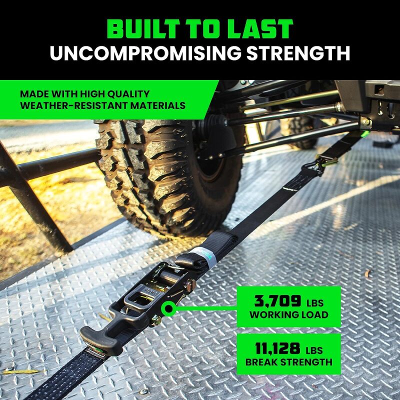 2" x 8' Vehicle J Hook Tie-Down Kit by Rhino USA