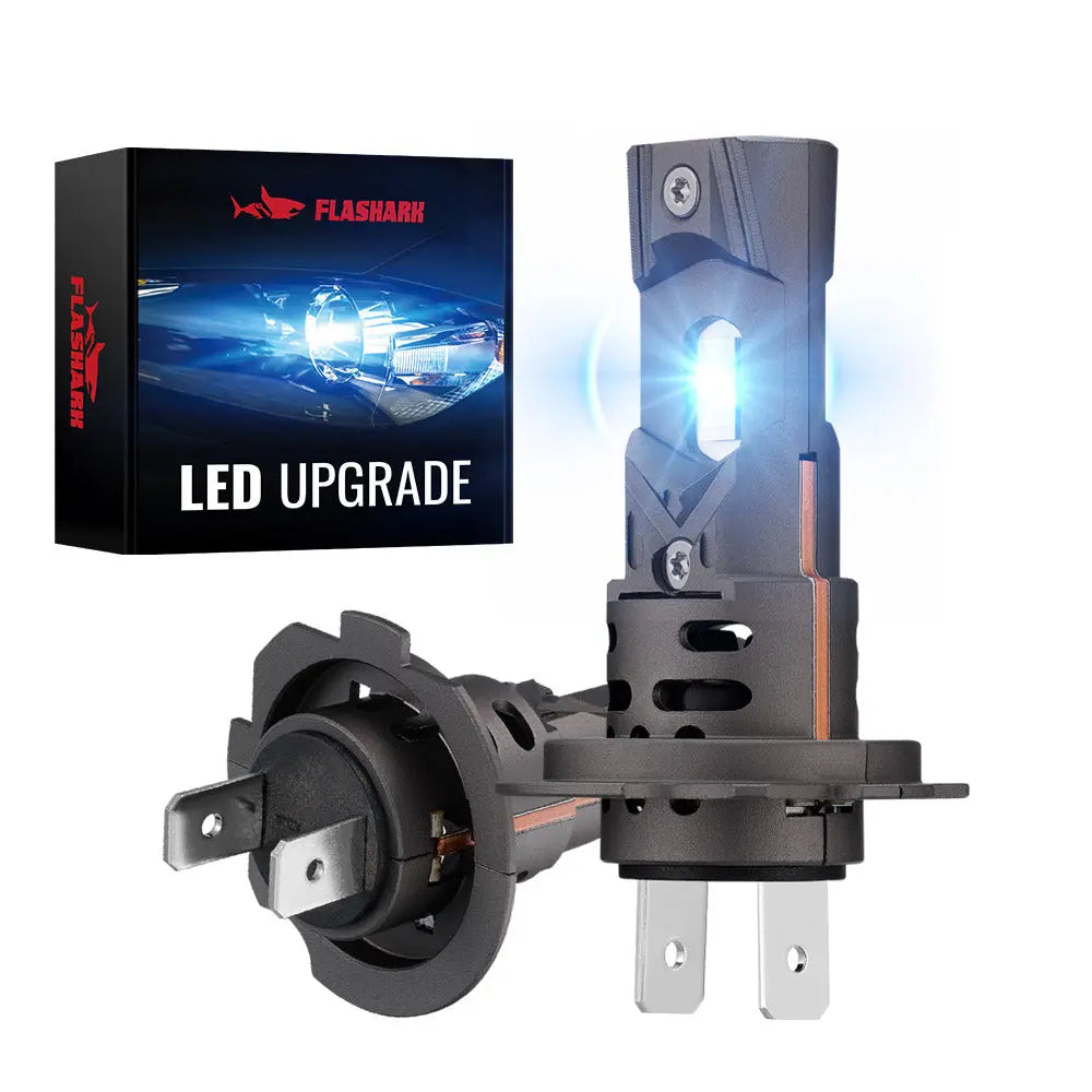 S2 H7 60W 6500K 24000LMWhite IP67 LED Headlight Bulbs 2Pcs