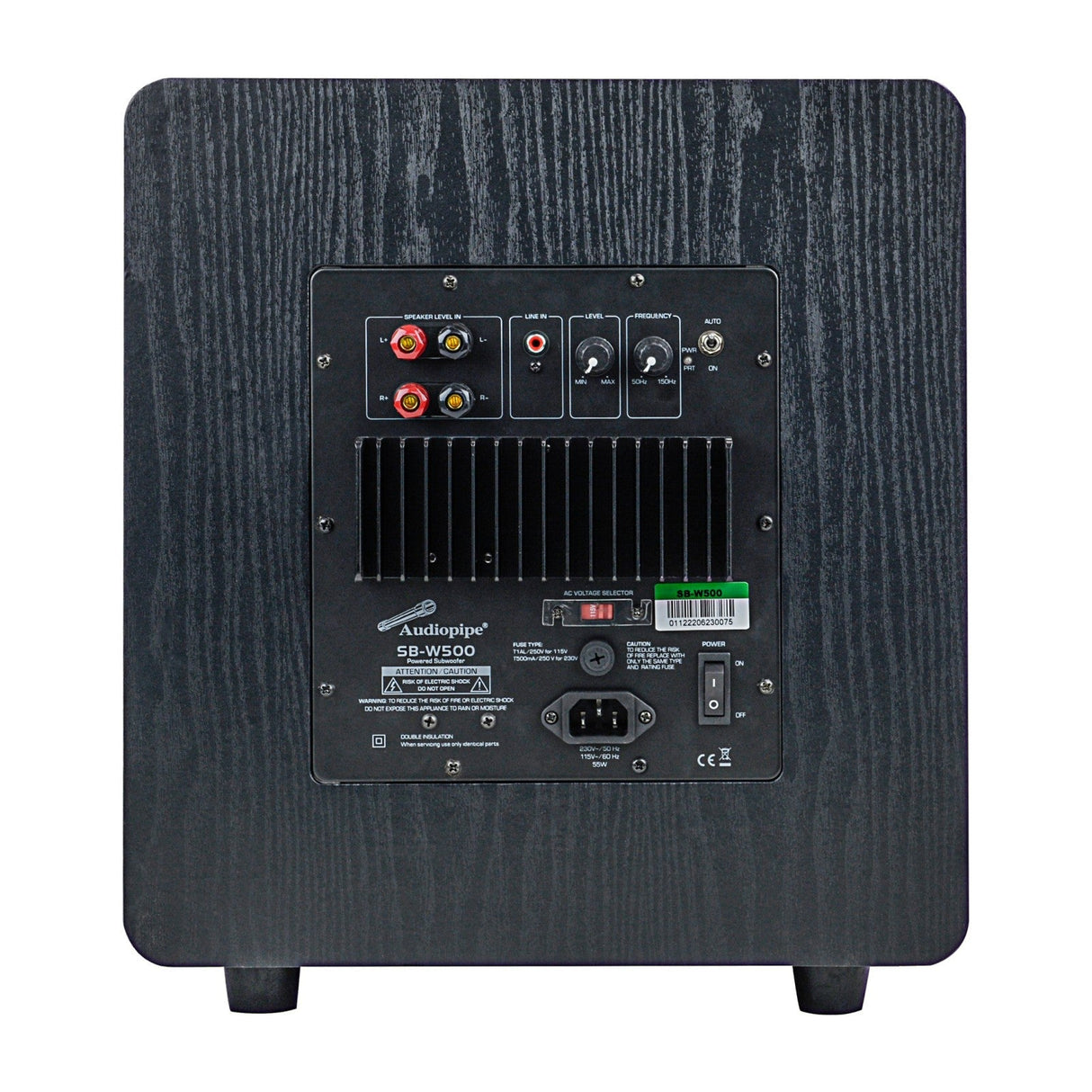 10" Low Frequency Powered Home Theater Subwoofer (SB-W500) Audiopipe