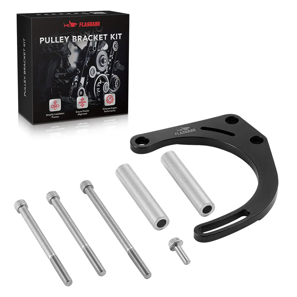 FLASHARK SBC Alternator Bracket Kit for Electric Water Pump Flashark