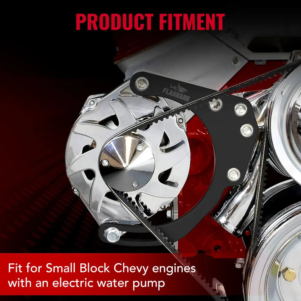 FLASHARK SBC Alternator Bracket Kit for Electric Water Pump