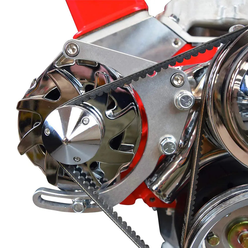 SBC Low Mount Adjustable Alternator Bracket for SBC 305, 327, 350 5.0L 5.7L V8 with Long Water Pump (V-Belt)