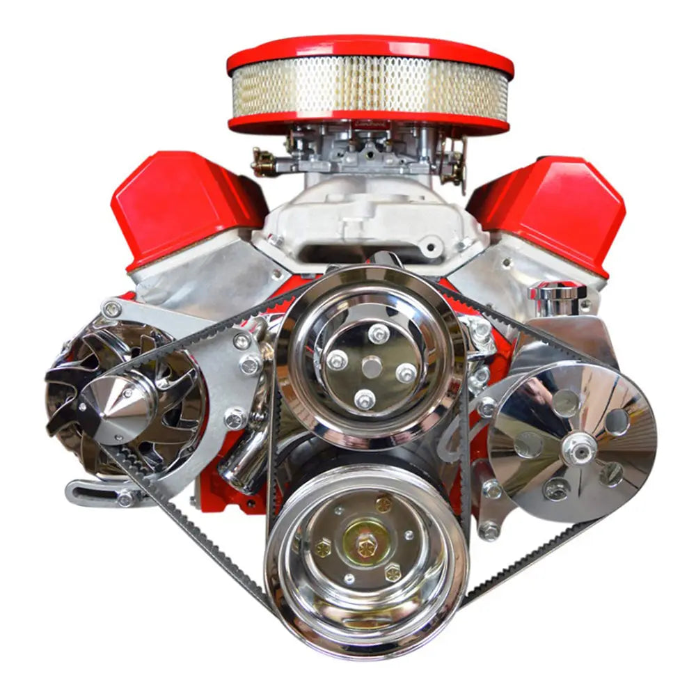 SBC Low Mount Adjustable Alternator Bracket for SBC 305, 327, 350 5.0L 5.7L V8 with Long Water Pump (V-Belt)