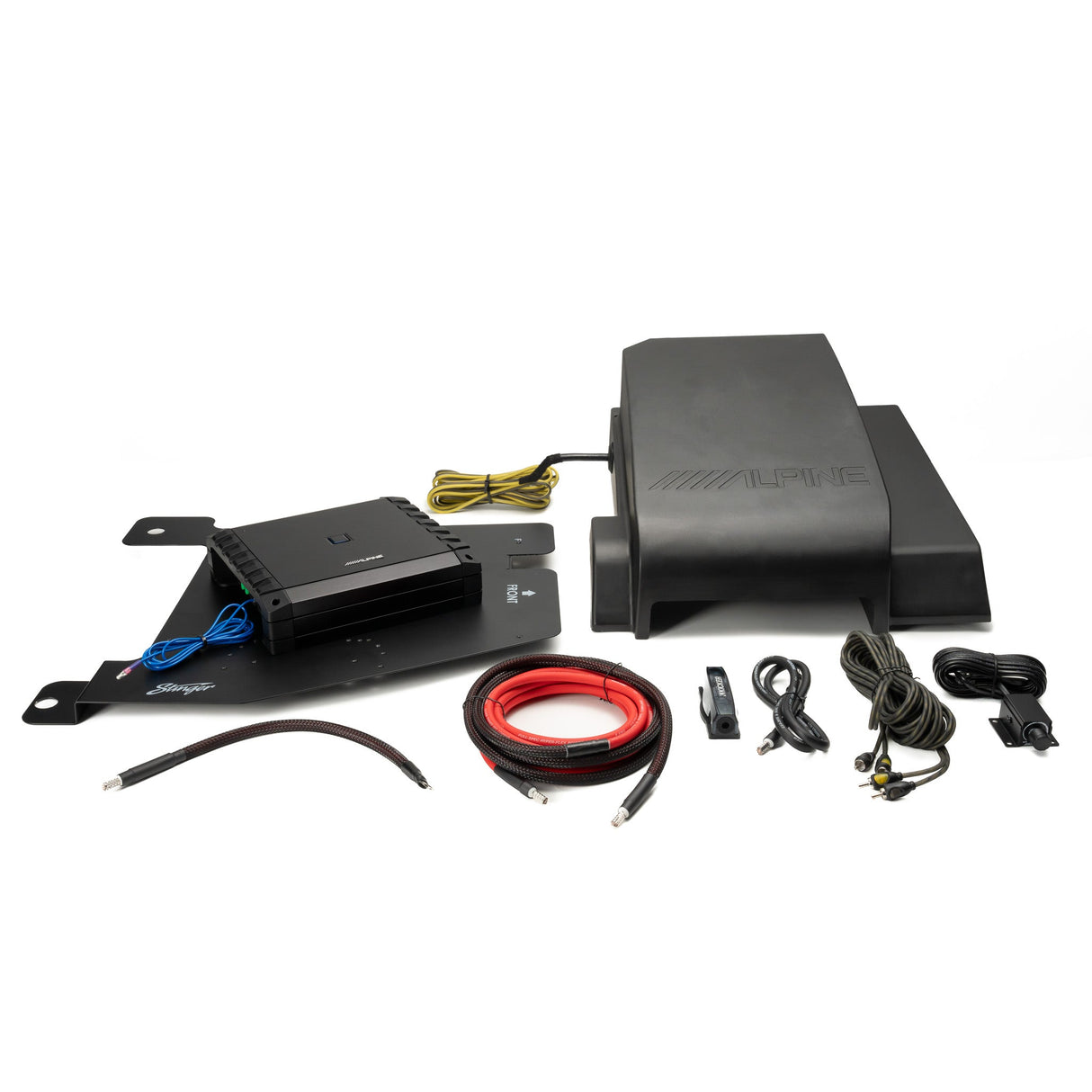 Alpine Mono Plug & Play Amp & SBV-10-WRA Sub Bundle I '07- '18 JK Wrangler