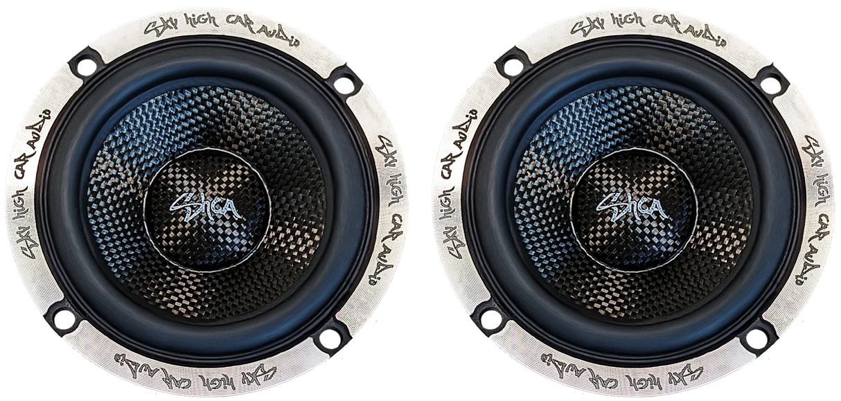 Sky High Car Audio SH-35FE | 3.5" Midrange Speaker w/ Carbon Fiber Cone (Pair) Sky High Car Audio