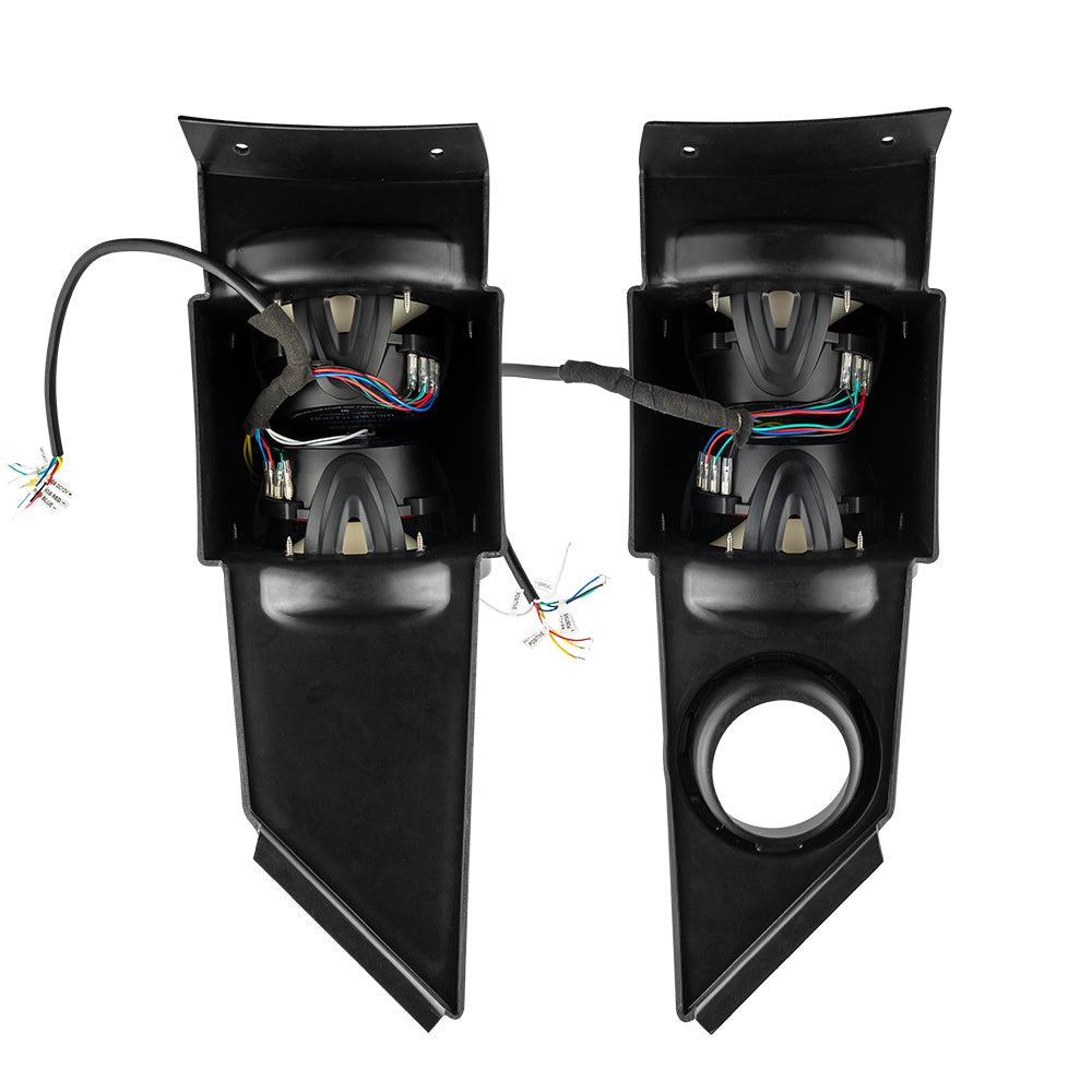 Polaris Slingshot Headrest 4 x 6.5" Enclosure With 4 x NXL-6/BK | 2015 - Current