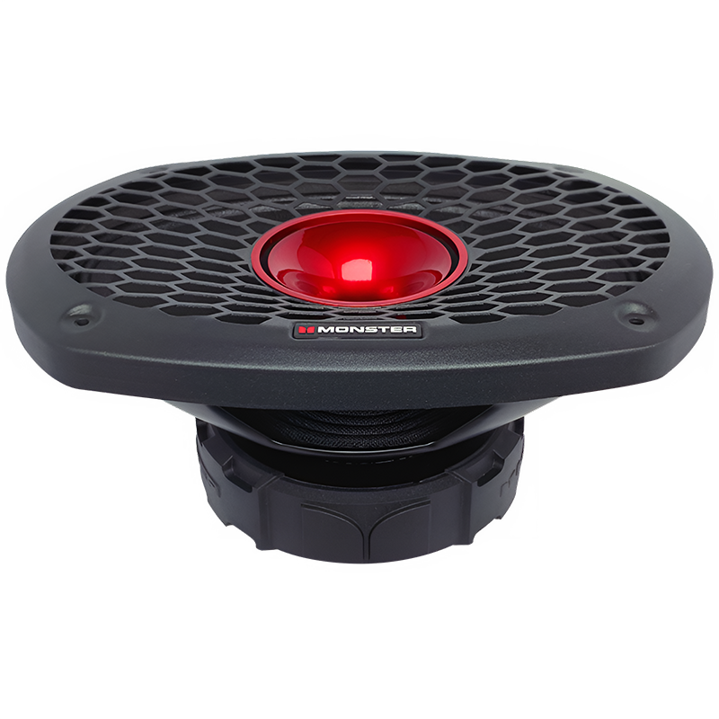 Monster SMD6903 6"x9" 700W RMS Midrange Speaker w/ Horn 8-Ohm (Single) Monster Audio