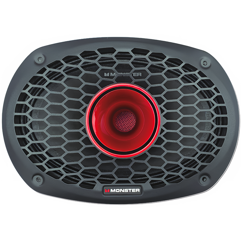 Monster SMD6903 6"x9" 700W RMS Midrange Speaker w/ Horn 8-Ohm (Single) Monster Audio