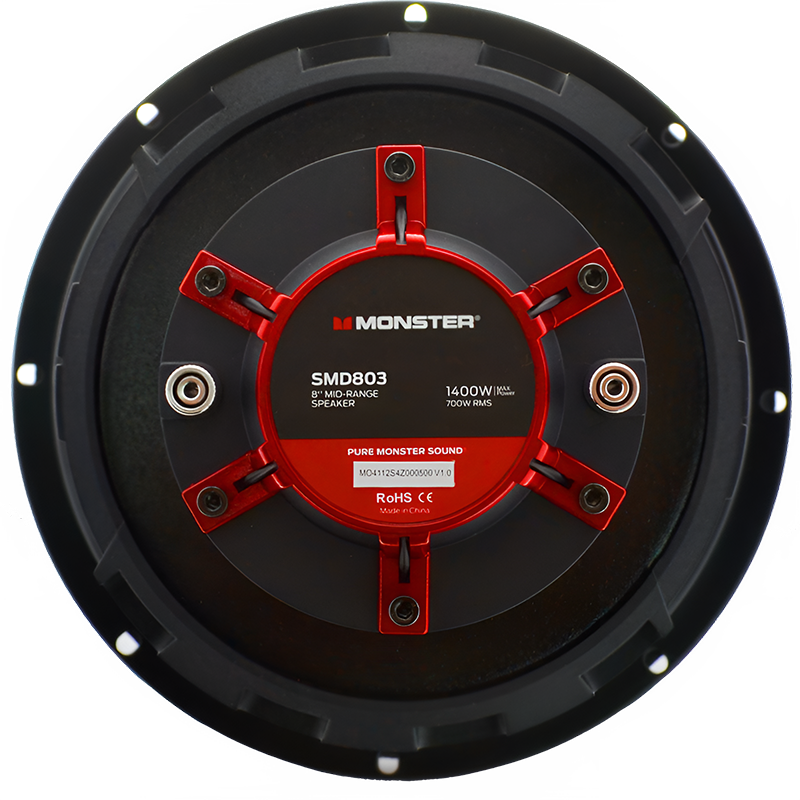 Monster SMD803 8" 700W RMS Midrange Speaker w/ Horn 8-Ohm (Single) Monster Audio