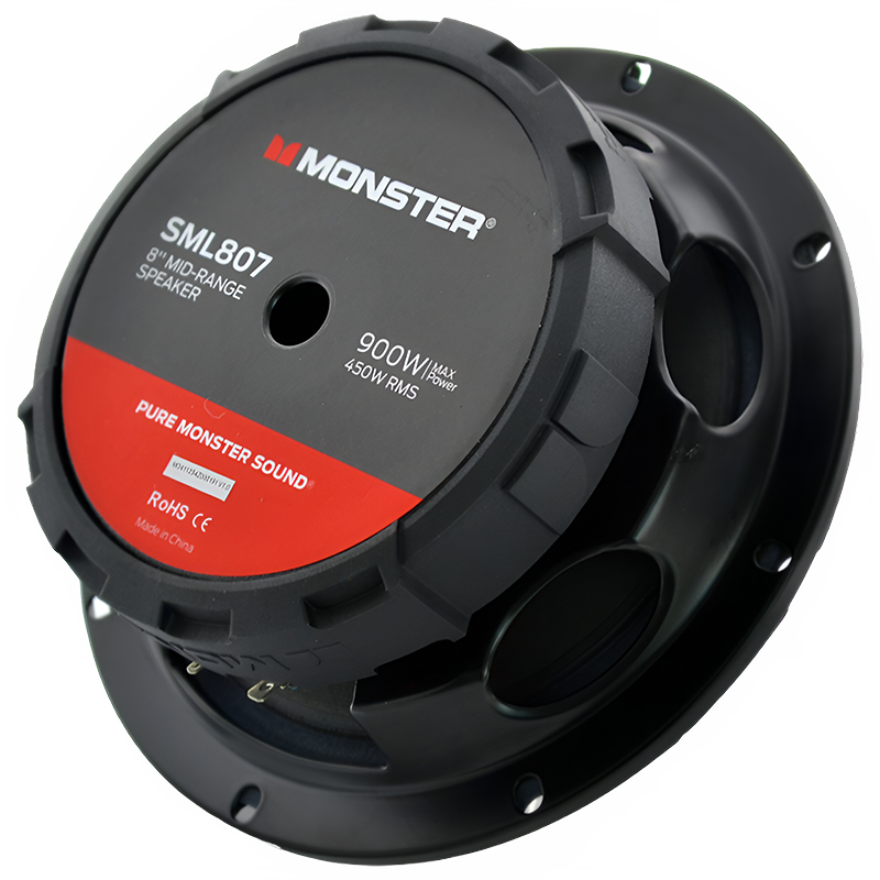 Monster SML807 8" 450W RMS Midrange Speaker 8-Ohm (Single) Monster Audio