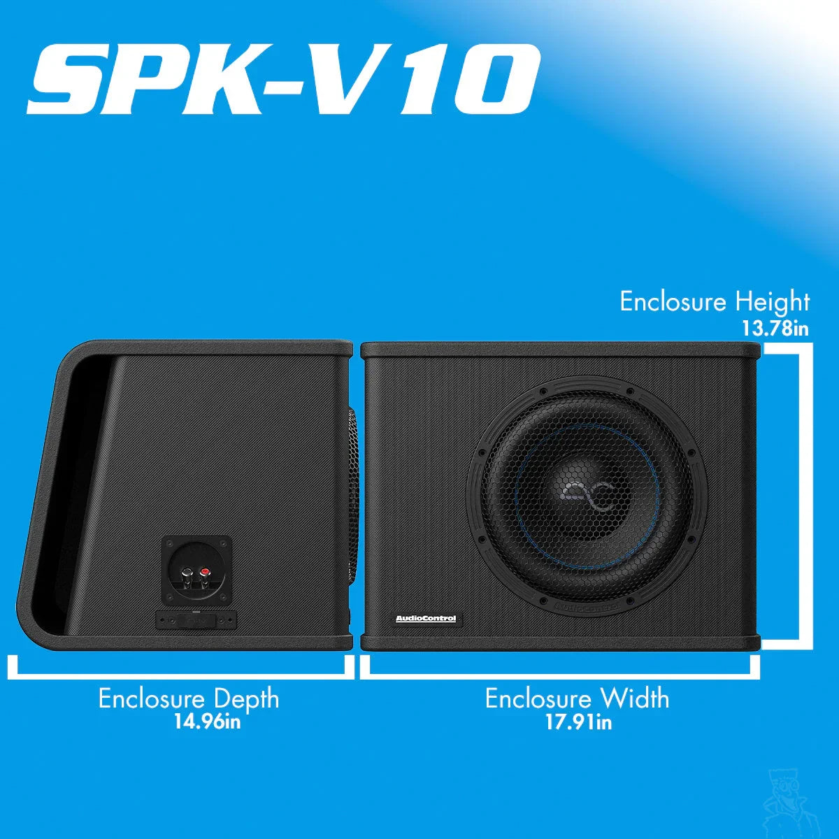AudioControl Spike Series 8"/10"/12" Vented Subwoofer Enclosure AudioControl