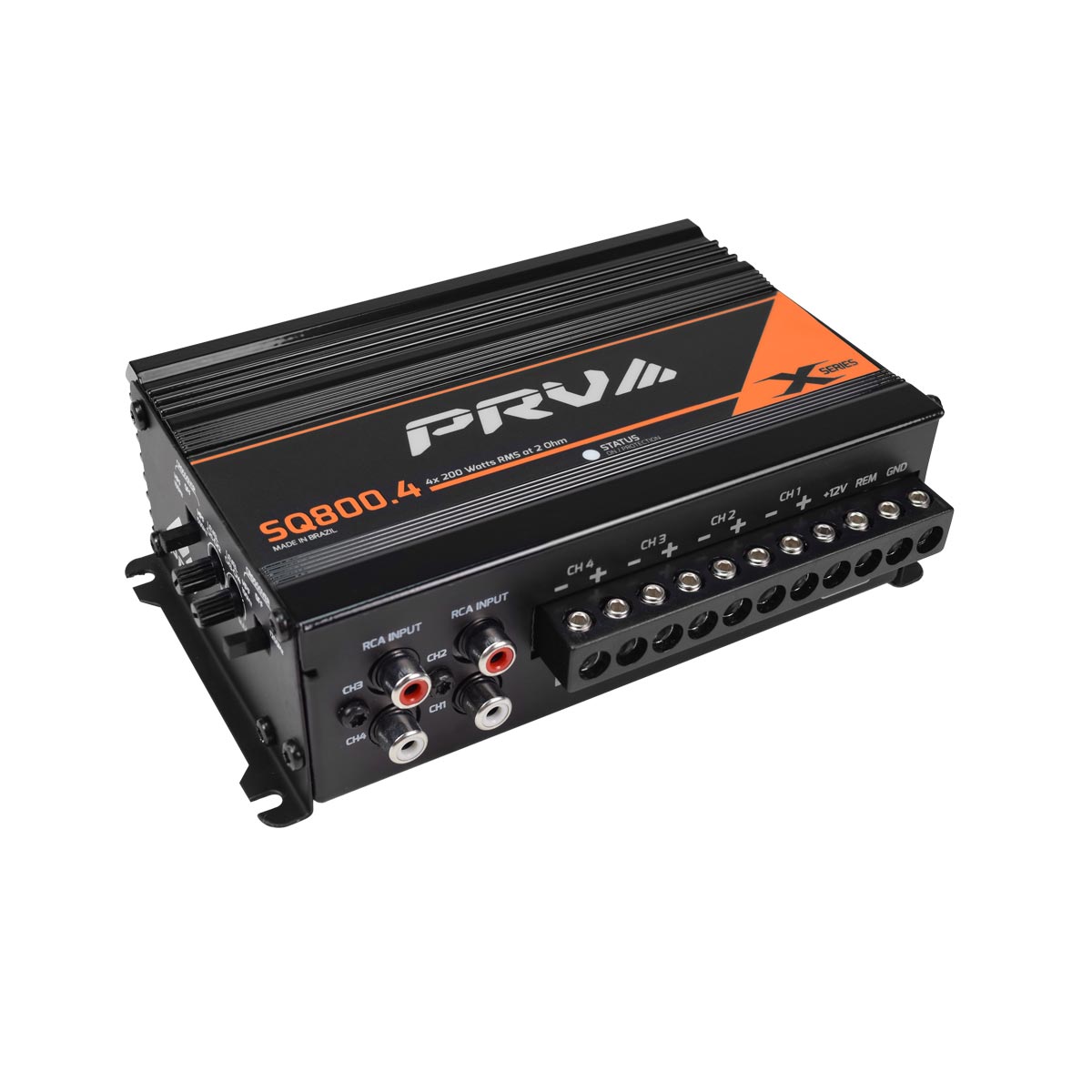 PRV Audio SQ800.4 4 Channel Mini Amplifier 800 Watts 2Ω