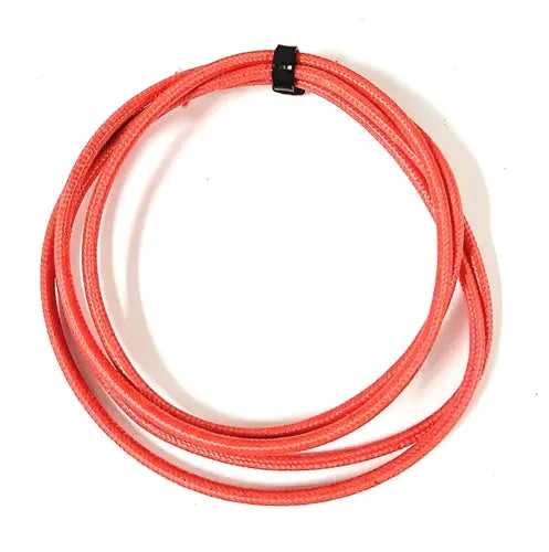 SRML RED 18 AWG FIBER GLASS BRAID APPLIANCE HI TEMP WIRE MOTOR LEAD AC/DC WIRE AND SUPPLY