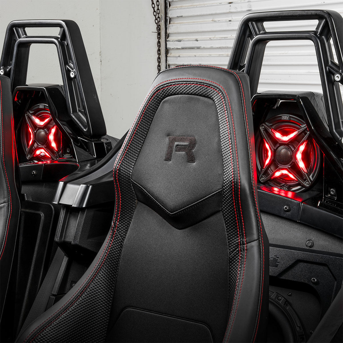 2018-2025 Polaris® Slingshot Phase-6 K-Spec 1400watt 5-Speaker Audio-System for Ride Command SSV Works